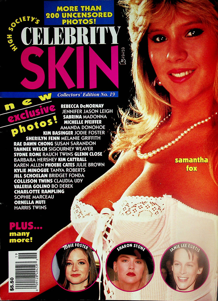 Celebrity Skin Magazine  Covergirl Samantha Fox / Jodie Foster  #19  1992      112423lm-p