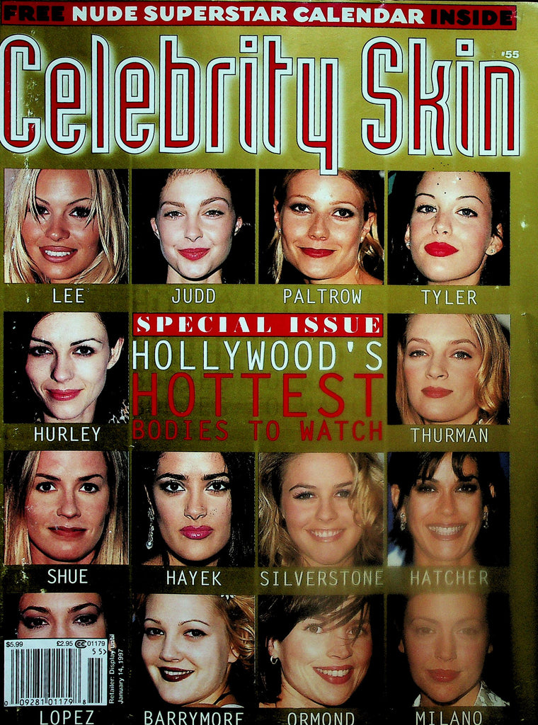 Celebrity Skin Magazine  Special Hollywood's Hottest : Pam Anderson, Drew Barrymore & More!  w/Calendar  #55 1996    121425lmp