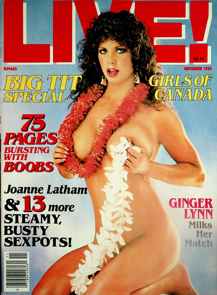 Live! Magazine Big Tit Special : Christy Canyon, Joanne Latham, Ginger Lynn  November 1985  072725lm-p