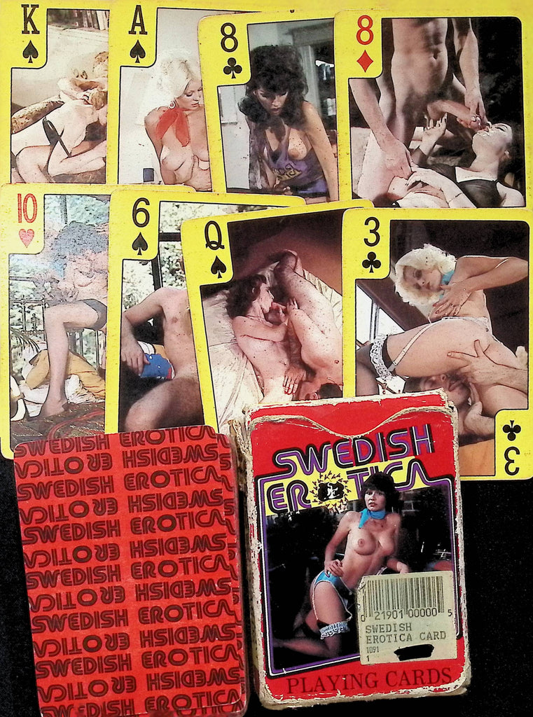 70s 80s Swedish Erotica - Vintage 1970s/80s Swedish Erotica Adult Nude Playing Card Set C5-07312 â€“  Mr-Magazine