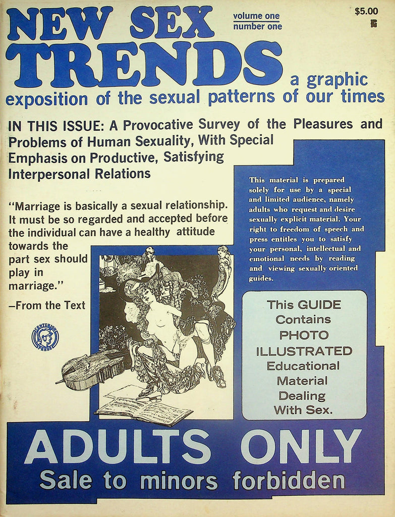 New Sex Trends Exposition Of The Sexual Patterns Of Our Times Magazine  vol.1 #1  1970's    052526lmp-GSC