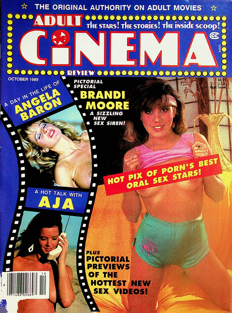 Adult Cinema Review Magazine  Angela Baron / Aja  October 1989    102523lm-p