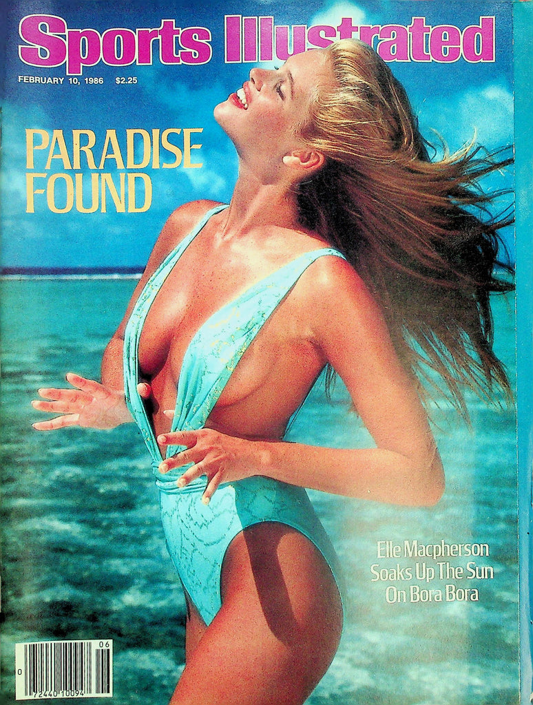 Sports Illustrated Magazine Elle Macpherson Soaks Up The Sun On Bora Bora  February 10, 1986   051526lmp