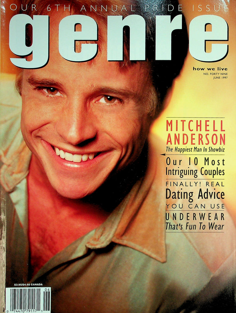 Genre Gay Interest Magazine  6th Annual Pride Issue / Cover Guy Mitchell Anderson  June 1997   042326lmp