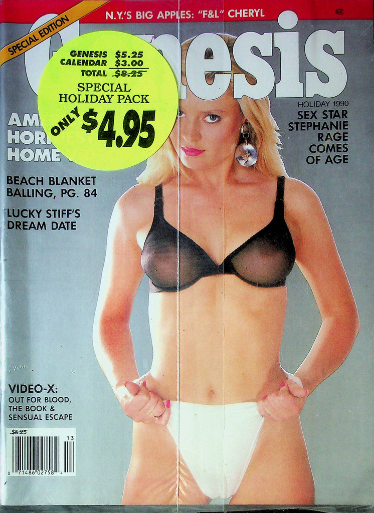 Genesis Magazine Stephanie Rage Holiday 1990 SEALED 010424RP