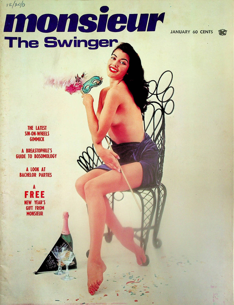 Monsieur The Swinger Magazine  Mademoiselle Of The Month Michele  January 1967      102825lm-p