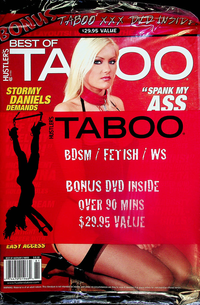 Best Of Taboo Magazine  Stormy Daniels / "Spank My Ass"  w/DVD  new/sealed  100224lm-p