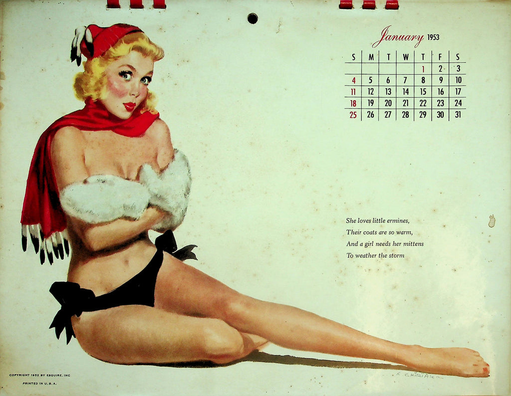 1953 Vintage Calendar by Esquire     041926lmp