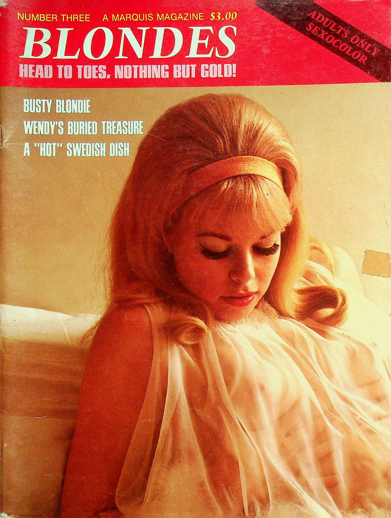 Blondes Magazine   Busty Blondie / A "Hot" Swedish Dish  #3 1971     052926lmp-GSC