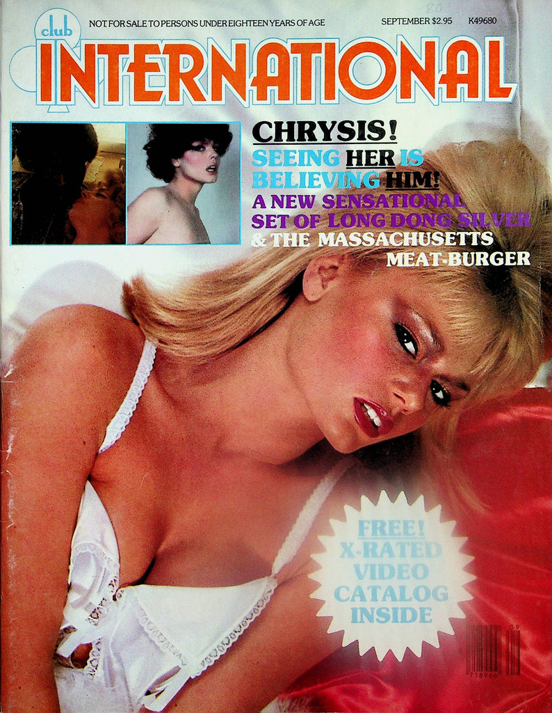Club International Magazine  Chrysis, Long Dong Silver & The Massachusetts Meat Burger September 1980  Paul Raymond  061425lm-p
