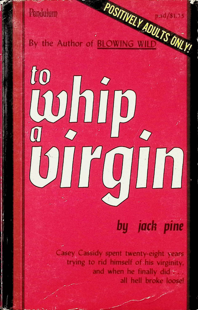 To Whipe a Virgin by Jack Pine PND1-115 1969 Pendulum Books Adult Paperback Novel-110724AMP