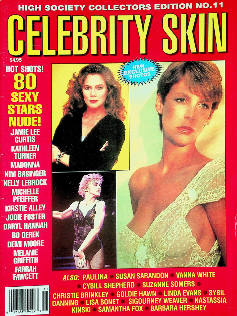 Celebrity Skin Magazine  Madonna , Jamie Lee Curtis & More!  #11 1990 Collector Edition    010126lmp