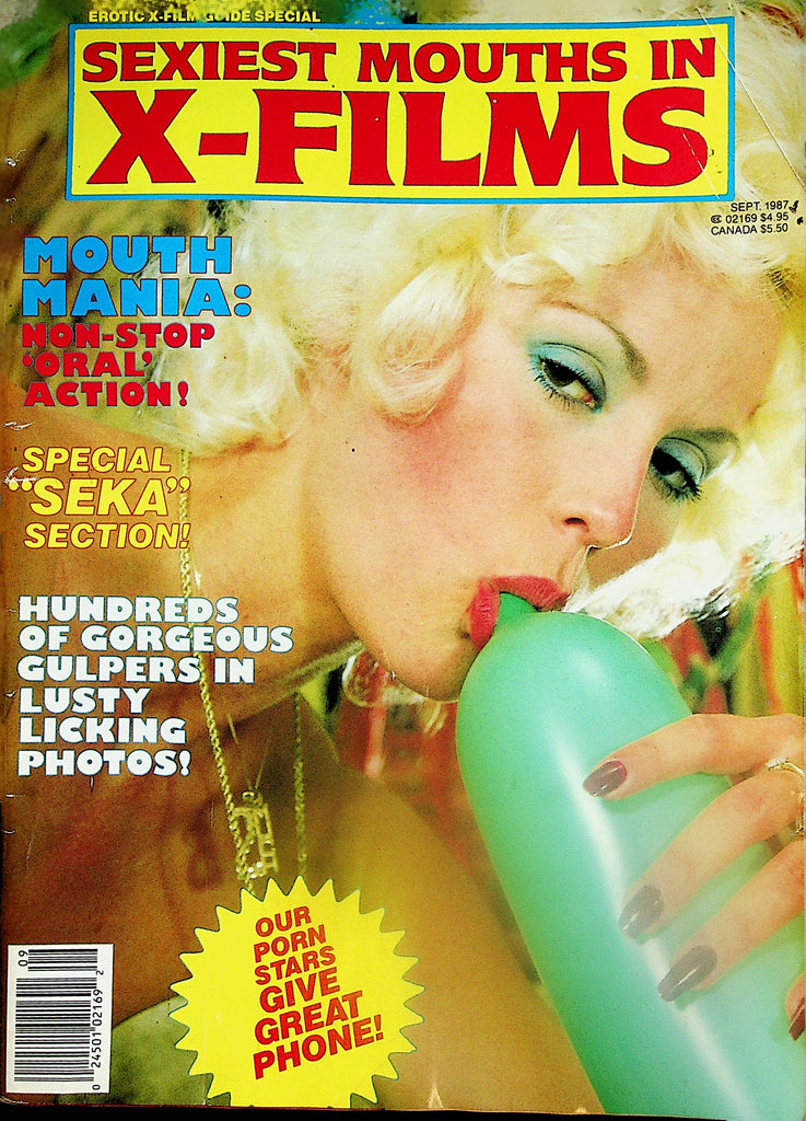 Sexiest Mouths In X-Films Magazine  Special "Seka Section"  / Non Stop Oral Action!  September 1987    011125lm-p