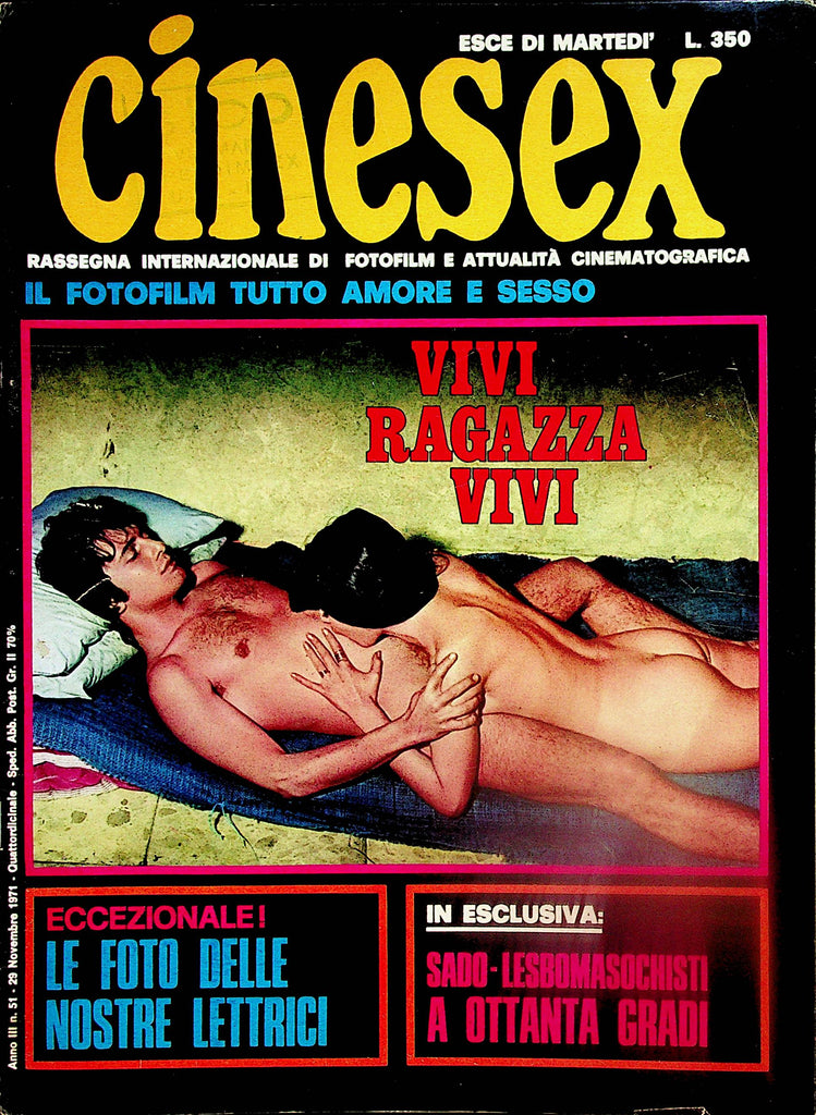 Cinesex Italian International Magazine  #51  November 1971      060424lm-p