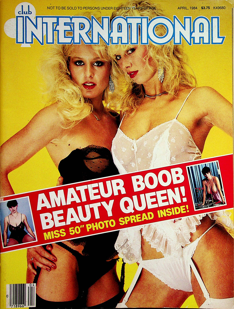 Club International Magazine   Amateur Boob Beauty Queen Miss 50"  April 1984  Paul Raymond     071223lm-p