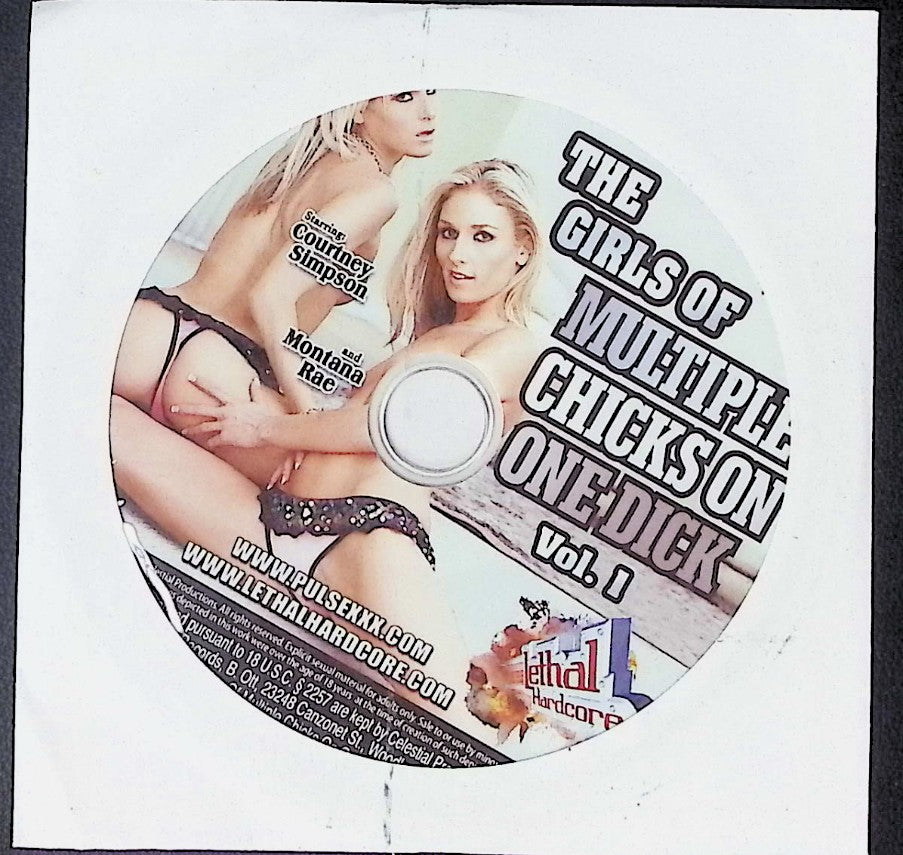 Girls of Multiple Chicks on One Dick #1 with Courtney Simpson, Montana Rae Adult DVD Lethal Hardcore 010926AKDVD-A4