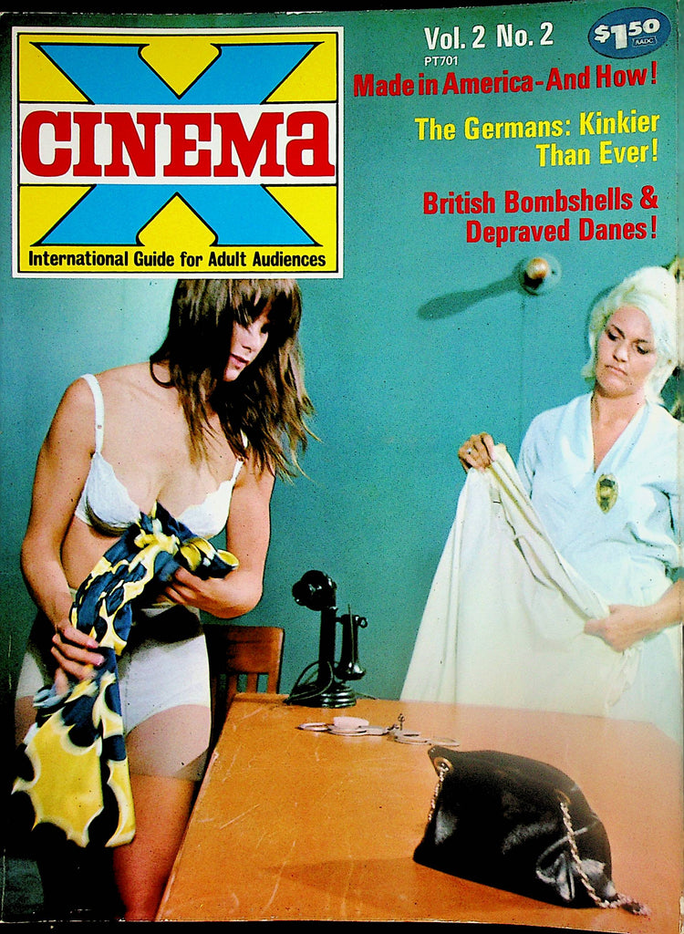 Cinema X International Guide Magazine   British Bombshells & Depraved Danes  vol.2 #2  1970's     082224lm-p