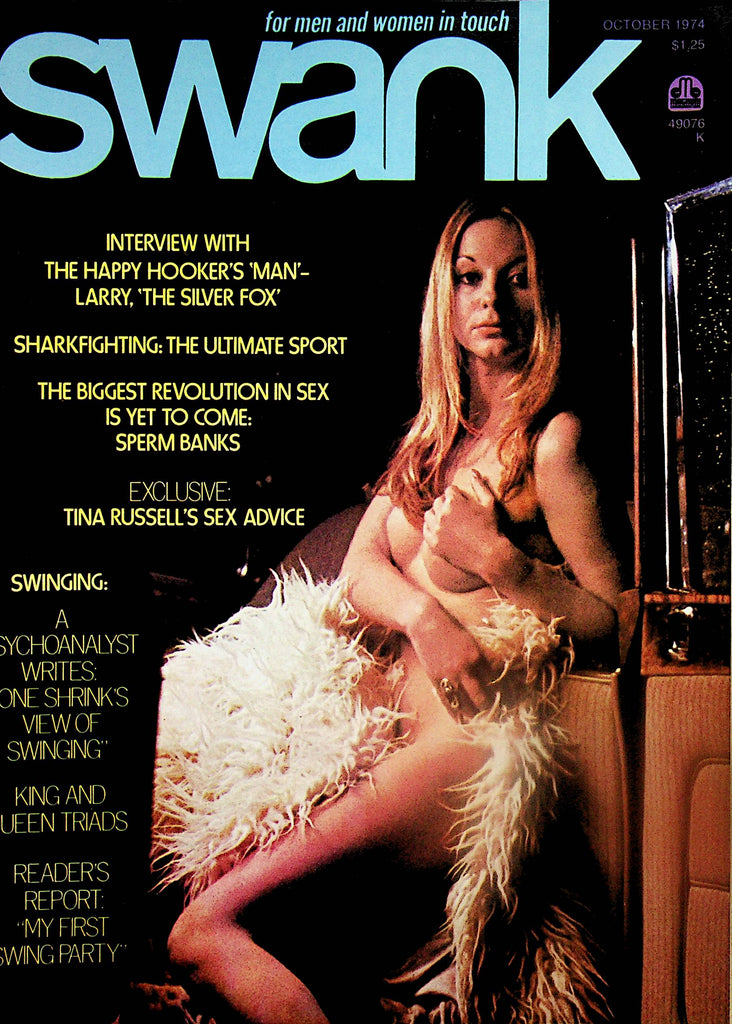 Swank Magazine  Covergirl Mandi / Interview With Larry 'The Silver Fox'  October 1974   041125lm-p