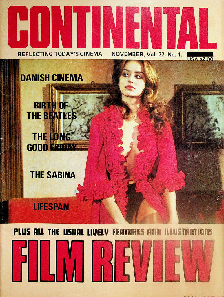 Continental Film Review Magazine  Covergirl Gloria Guida / Birth Of The Beatles  vol.27 #1  1970's    050425lm-p
