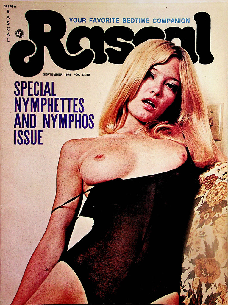 Rascal Magazine   Special Nymphettes And Nymphos Issue / Cover and Centerfold Girl Kelly  September 1975      061224lm-p
