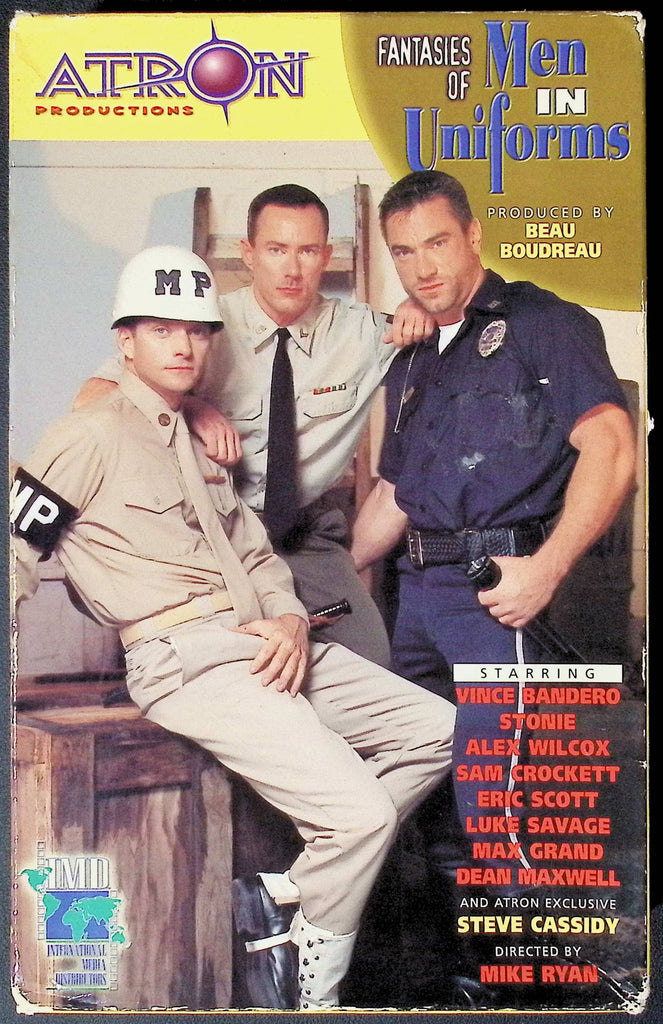 Fantasies of Men In Uniforms Vince Bandaro Alex Wilcox Atron Productions Gay VHS 1999 092024JKVHS2