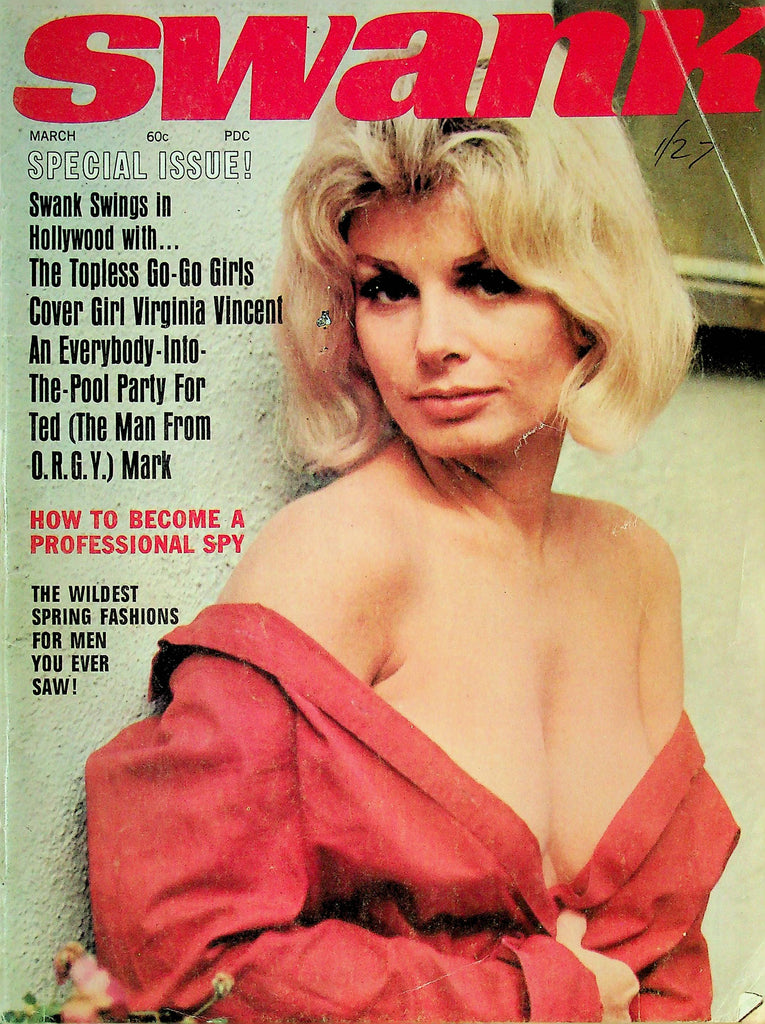 Swank Men's Magazine Virginia Vincent March 1967 061824RP