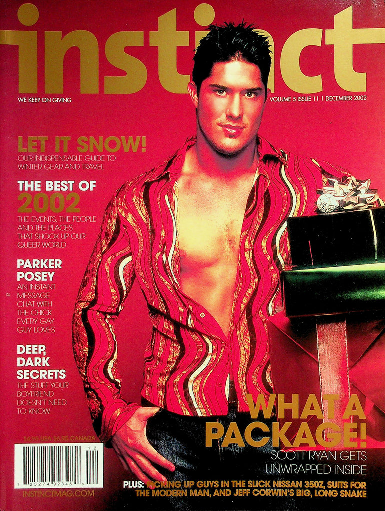 Instinct Gay Interest Magazine  What A Package! Scott Ryan Gets Unwrapped Inside   December 2002      042226lmp