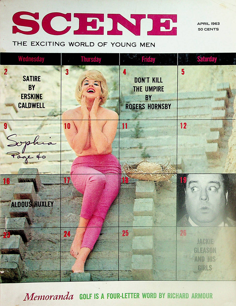 Scene Magazine  Covergirl Michele Donnell / Jackie Gleason And His Girls  April 1963    041224lm-p