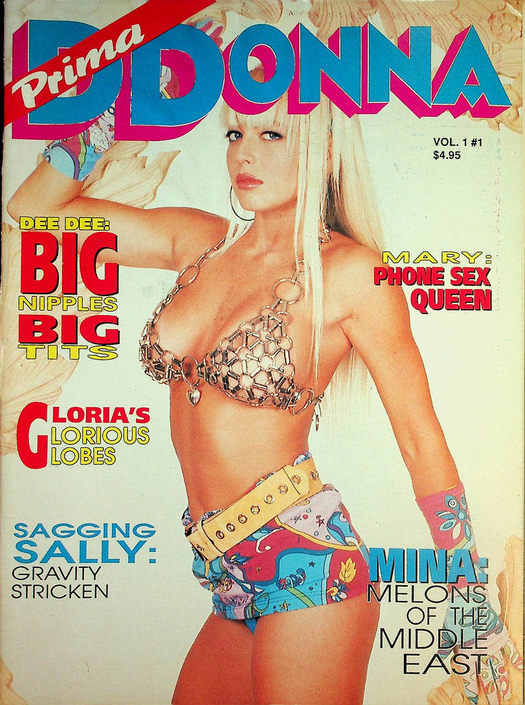 Prima Donna Magazine  Dee Dee Big Nipples Big Tits  vol.1 #1  1990's    061726lmp-GSC