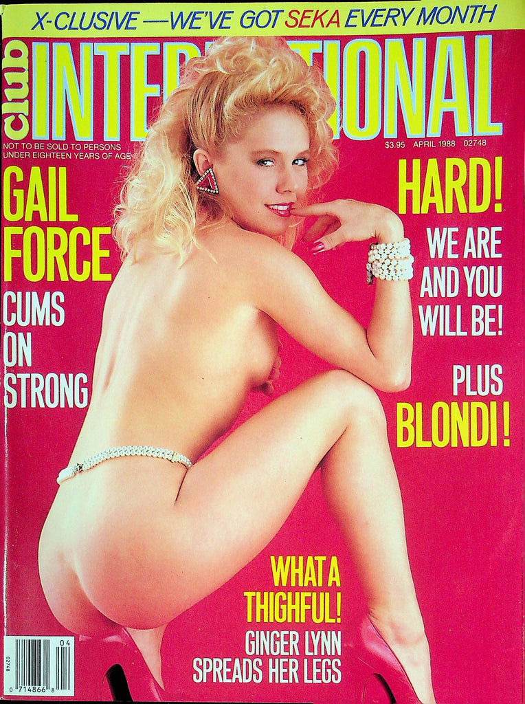 Club International Magazine Gail Force & Blondi & Ginger Lynn April 1988 030924RP