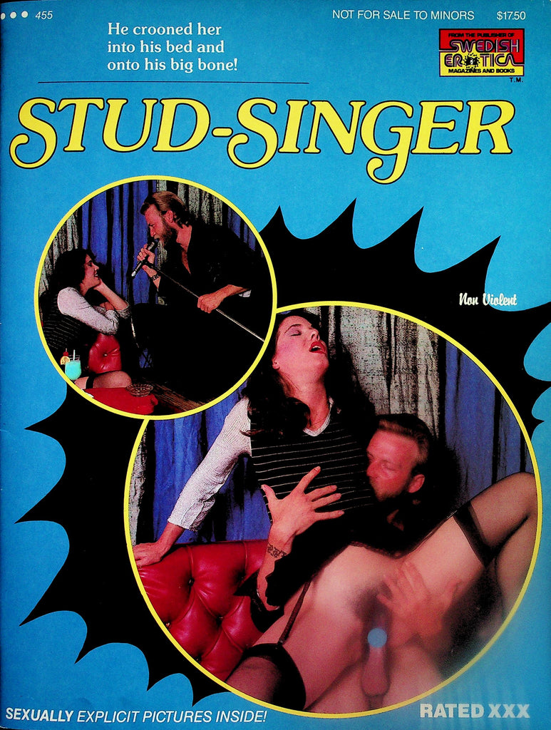 Stud-Singer Magazine  Hard Act To Follow!  #455 1980's   Swedish Erotica     121425lmp