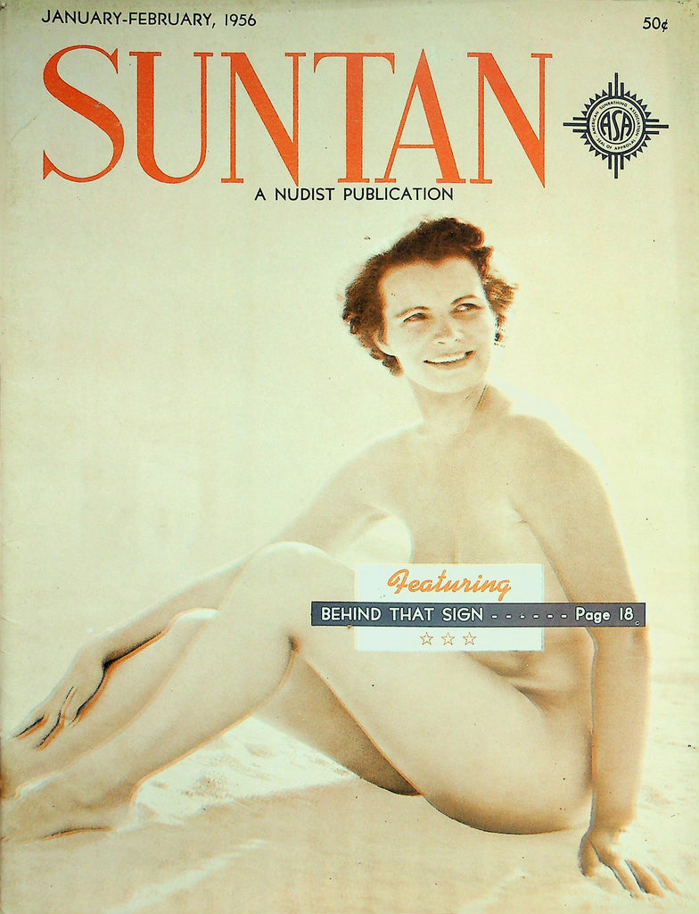 Suntan Nudist Magazine   Behind That Sign / Lovely As Eve vol.3 #1  1956    072226lmp-GSC