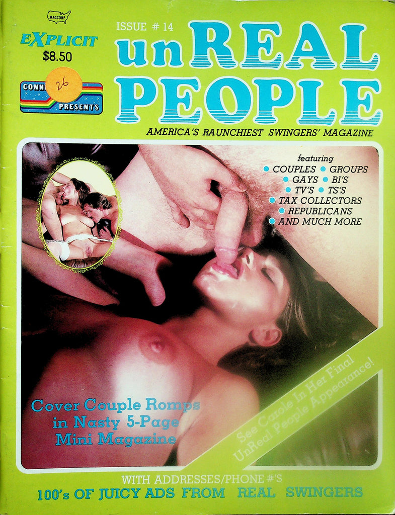 UnReal People Swingers Contact Magazine  Cover Couple Romps  #14 1980's    121725lmp