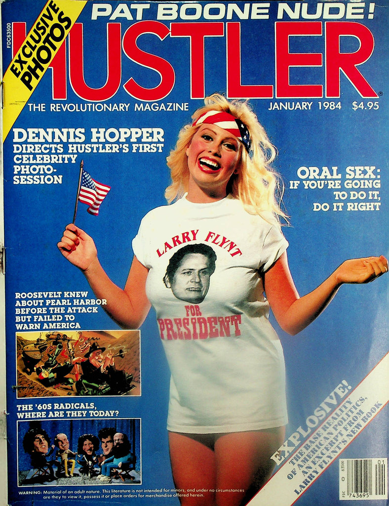 Hustler Magazine  Pat Boone Nude! / Oral Sex: Do It Right!  January 1984    073025lm-p