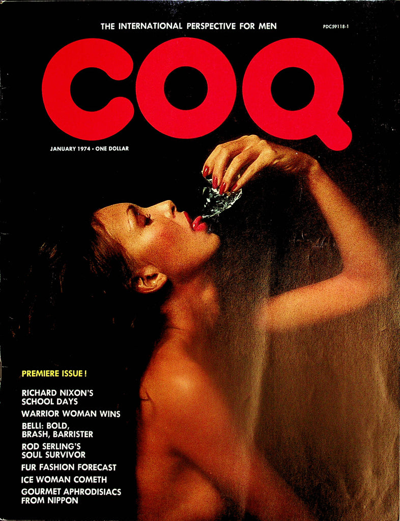 COQ  Magazine  Premiere Issue!  Ice Woman Cometh  January 1974    121324lm-p