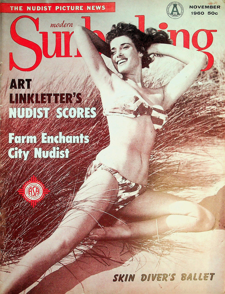 Modern Sunbathing Nudist Magazine  Skin Diver's Ballet  November 1960   072526lmp-GSC