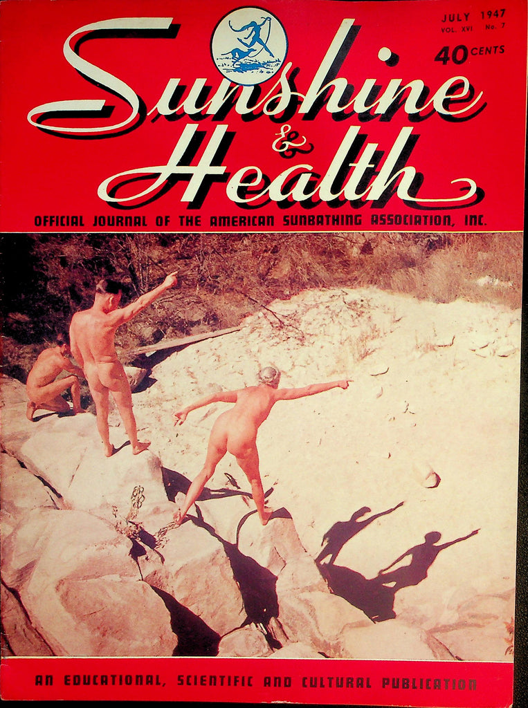 Sunshine & Health Nudist Magazine  Sane Sunbathing / Managing The Camp  July 1947   080526lmp-GSC