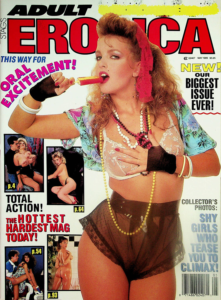 Adult Erotica Magazine  Tina Luscious Pussy / Oral Excitement  May 1989   082024lm-p