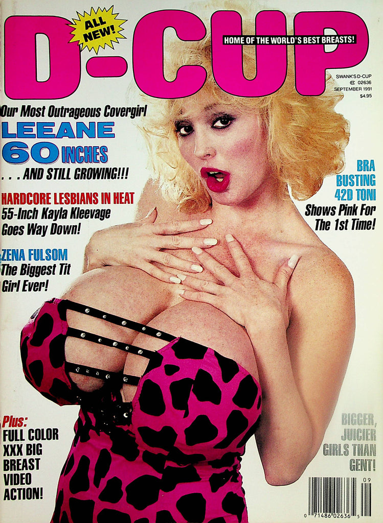 D-Cup Magazine  Covergirl Leeane 60 Inches / Zena Fulsom / Kayla Kleevage September 1991  021224lm-p2