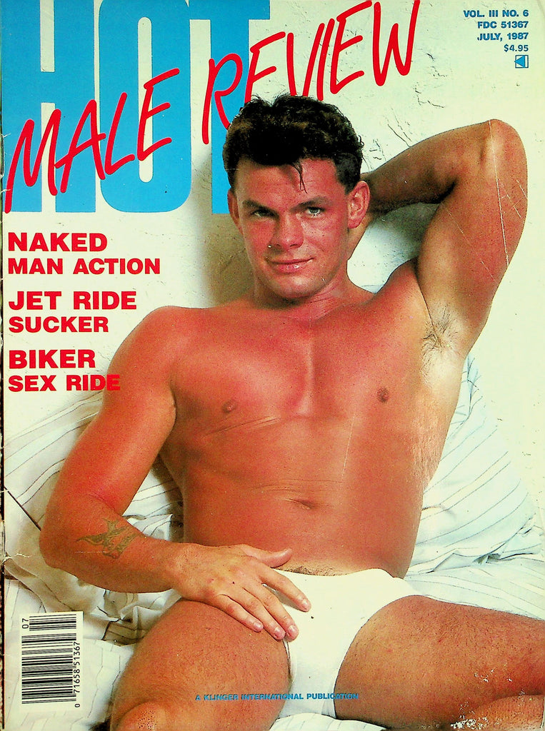 Hot Male Review Gay Magazine  Cover Guy Cole Taylor  July 1987   011626lmp
