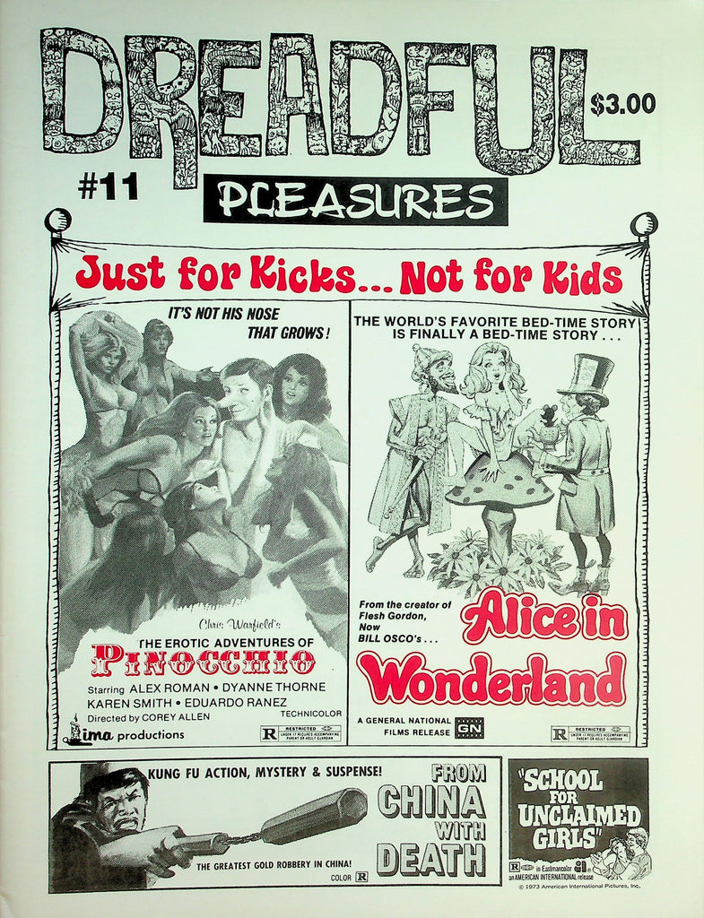 Dreadful Pleasures Magazine  Uschi Digard / Erotic Adventures Of Pinocchio & More!  #11    050826lmp