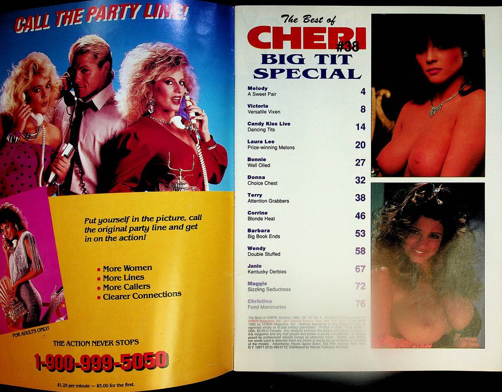 Best Of Cheri Greatest Tits Magazine Covergirl Victoria Paris #38 1990 –  Mr-Magazine