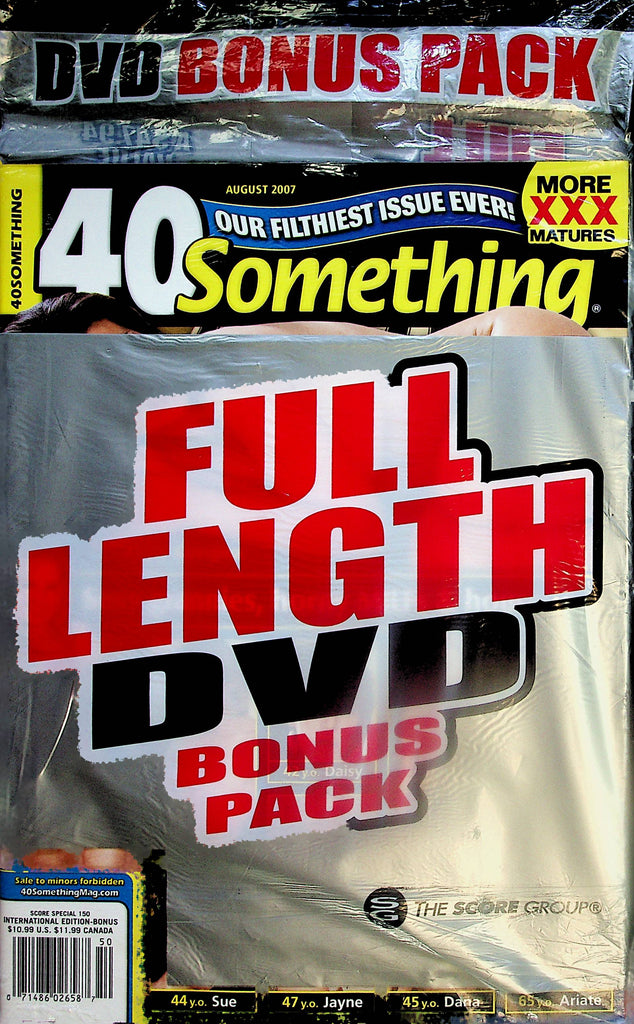 40 Something Magazine  August 2007  w/DVD  August 2007   New/Sealed  071924lm-p2