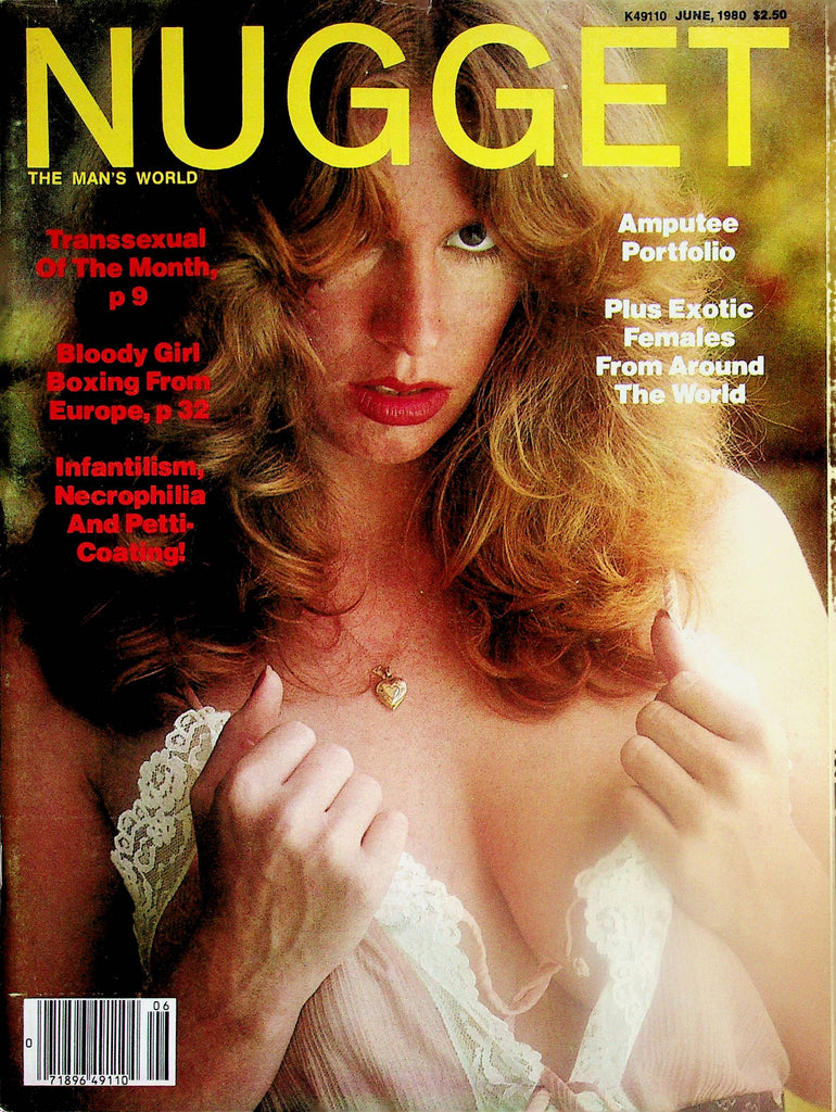 Nugget Vintage Magazine  Centerfold Girl Lllian / Girl Boxing From Europe  June 1980  070225lm-p