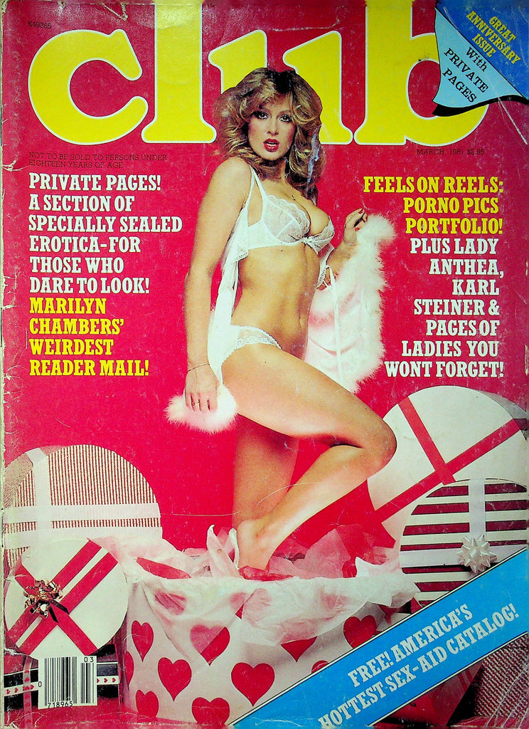 Club Magazine Lady Athea & Marilyn Chambers March 1981 072823RP