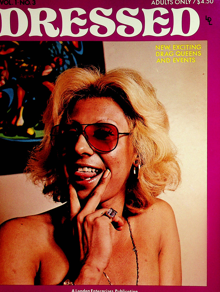 Dressed Magazine  Drag Queens - Covergirl Darlene  vol.1 #3 1975 London Enterprises        122623lm-p