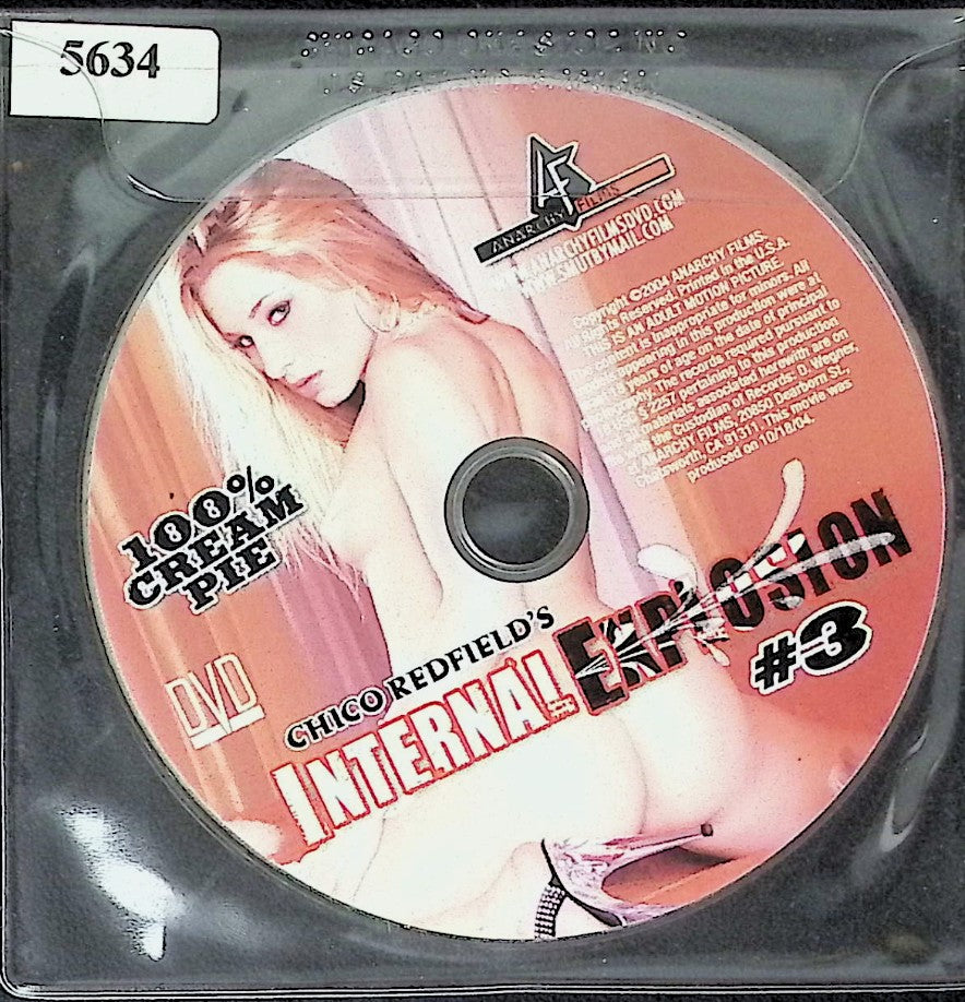 Internal Explosion #3  - No Case or Cover Art - Adult DVD Anarchy Films 081425ADVD-B