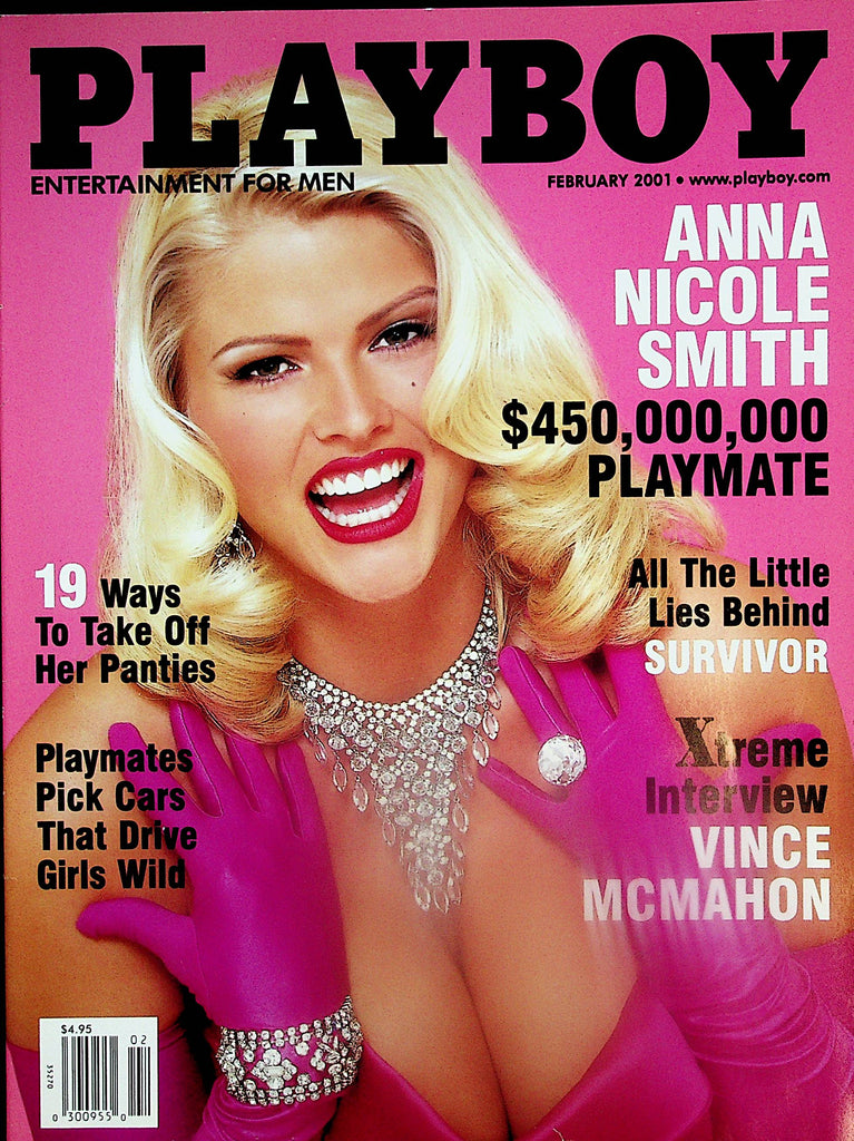 Playboy Magazine  Anna Nicole Smith / Vince McMahon Interview  February 2001   100524lm-p