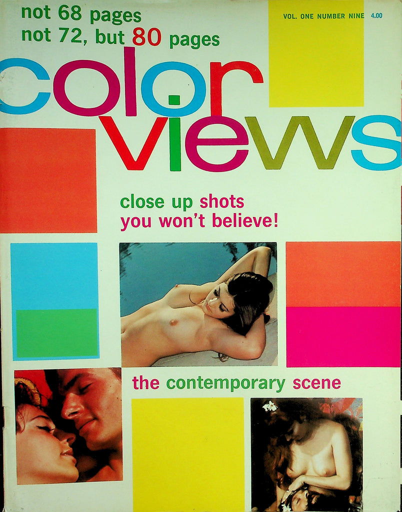 Color Views Nudist Magazine  The Contemporary Scene - Close Up Shots!  vol.1 #9  1970     090126lmp-GSC