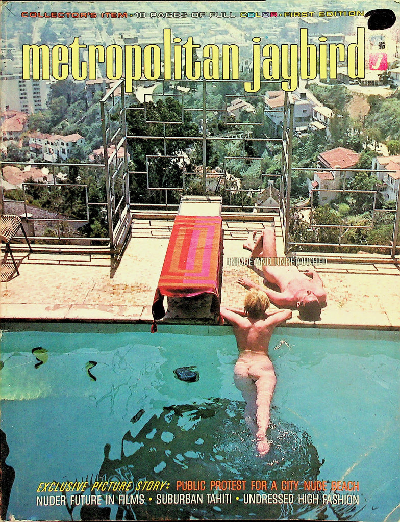 Metropolitan Jaybird Nudist Magazine  Public Protest For A City Nude Beach / Undressed High Fashion  vol.1 #1 1966 by Sun Era     052026lmp-GSC